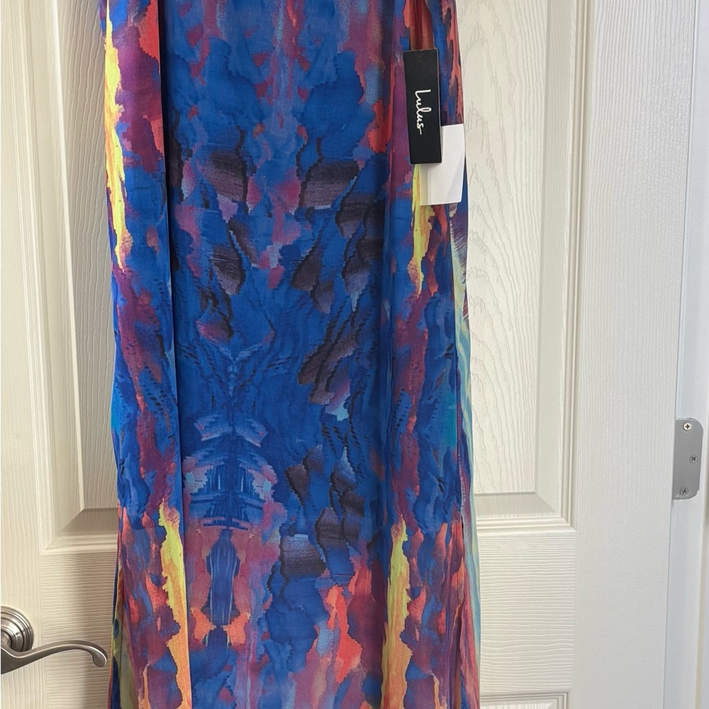 Lulu's Multicolor Maxi Dress NWT Size Large